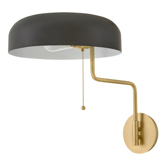 Ledger LED Wall Sconce in Lacquered Brass