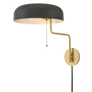 Ledger LED Wall Sconce in Lacquered Brass