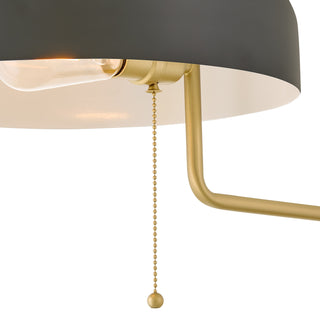 Ledger LED Wall Sconce in Lacquered Brass