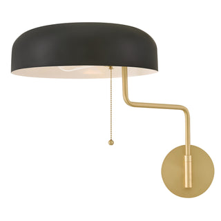 Ledger LED Wall Sconce in Lacquered Brass
