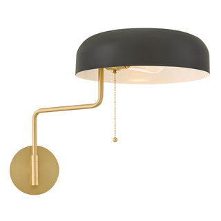 Ledger LED Wall Sconce in Lacquered Brass