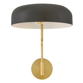 Ledger LED Wall Sconce in Lacquered Brass
