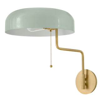 Ledger LED Wall Sconce in Lacquered Brass