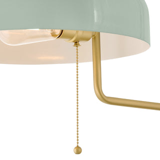 Ledger LED Wall Sconce in Lacquered Brass