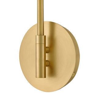 Ledger LED Wall Sconce in Lacquered Brass