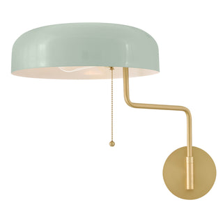 Ledger LED Wall Sconce in Lacquered Brass