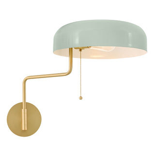 Ledger LED Wall Sconce in Lacquered Brass