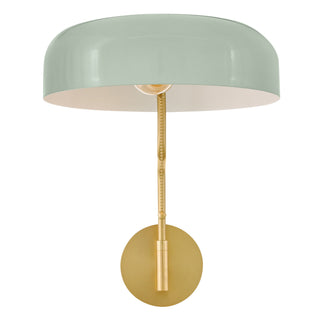 Ledger LED Wall Sconce in Lacquered Brass