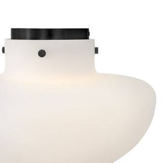 Molly LED Semi-Flush Mount in Black