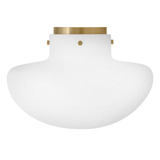 Molly LED Semi-Flush Mount in Lacquered Brass