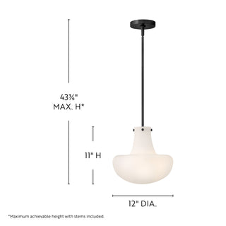 Molly LED Pendant in Black