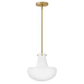 Molly LED Pendant in Lacquered Brass