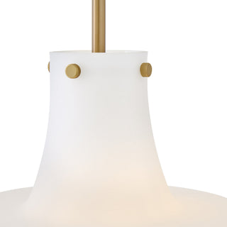 Molly LED Pendant in Lacquered Brass