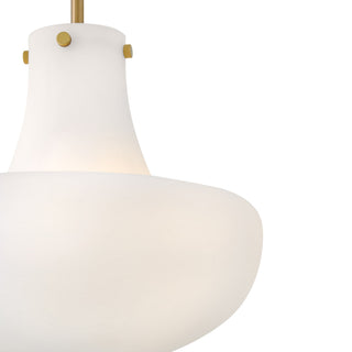 Molly LED Pendant in Lacquered Brass