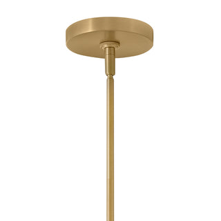 Molly LED Pendant in Lacquered Brass