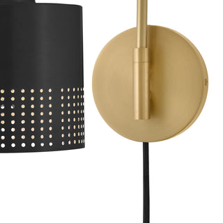 Casey LED Wall Sconce in Lacquered Brass