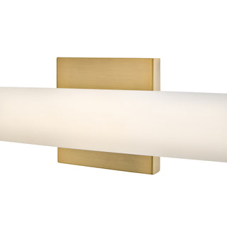 Marti LED Vanity in Lacquered Brass