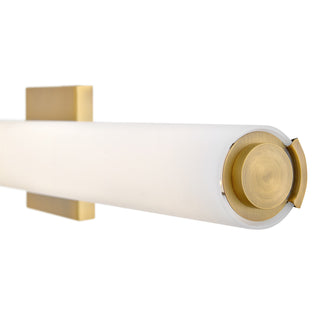 Marti LED Vanity in Lacquered Brass
