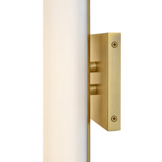 Marti LED Vanity in Lacquered Brass