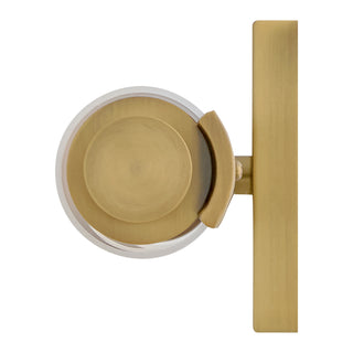 Marti LED Vanity in Lacquered Brass