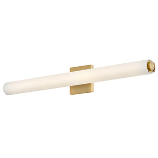 Marti LED Vanity in Lacquered Brass