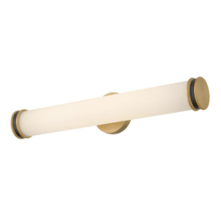 Ames LED Vanity in Lacquered Brass