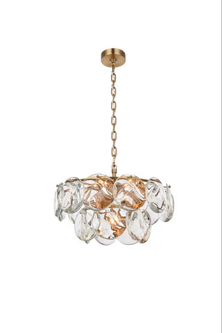 Elegant Lighting - 1010D20SG-01CR - Nine Light Chandelier - Charlotte - Satin Gold