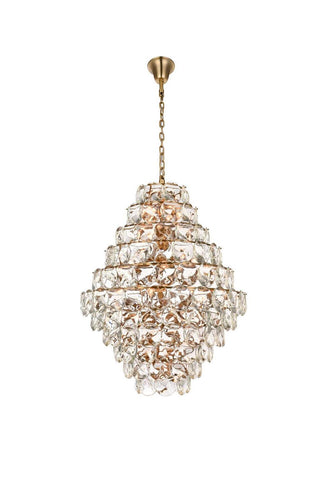 Elegant Lighting - 1010G42SG-01CR - 66 Light Chandelier - Charlotte - Satin Gold
