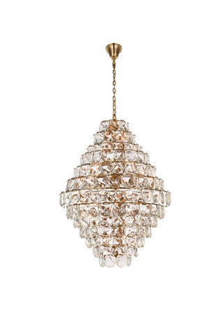 Elegant Lighting - 1010G48SG-01CR - 90 Light Chandelier - Charlotte - Satin Gold