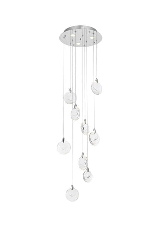 Elegant Lighting - 1012D20C-01CR - LED Pendant - Avery - Chrome