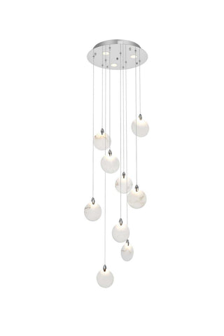 Elegant Lighting - 1012D20C-11ST - LED Pendant - Avery - Chrome