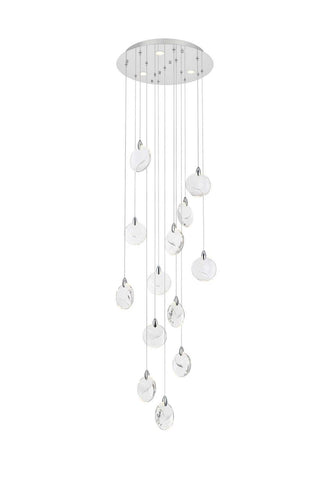 Elegant Lighting - 1012D24C-01CR - LED Pendant - Avery - Chrome