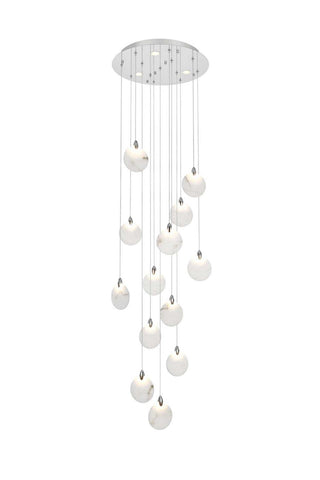 Elegant Lighting - 1012D24C-11ST - LED Pendant - Avery - Chrome