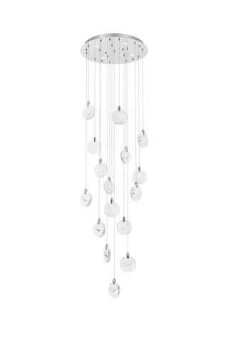 Elegant Lighting - 1012D28C-01CR - LED Pendant - Avery - Chrome