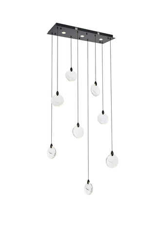 Elegant Lighting - 1012D36BK-01CR - LED Pendant - Avery - Black