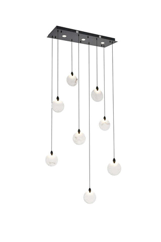Elegant Lighting - 1012D36BK-11ST - LED Pendant - Avery - Black