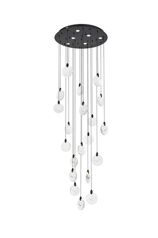 Elegant Lighting - 1012G32BK-01CR - LED Chandelier - Avery - Black