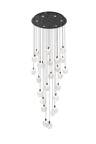 Elegant Lighting - 1012G36BK-11ST - LED Chandelier - Avery - Black