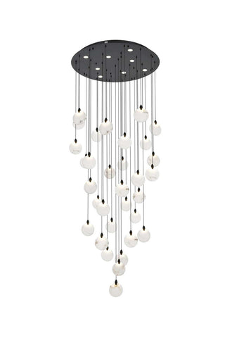 Elegant Lighting - 1012G42BK-11ST - LED Chandelier - Avery - Black