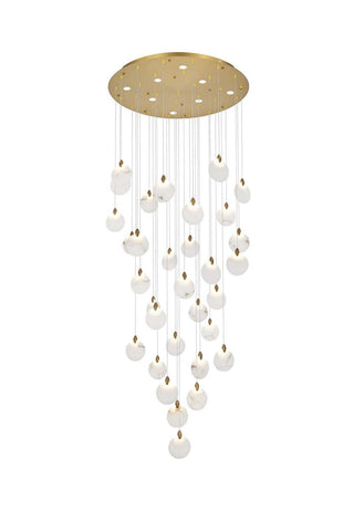 Elegant Lighting - 1012G42SG-11ST - LED Chandelier - Avery - Satin Gold
