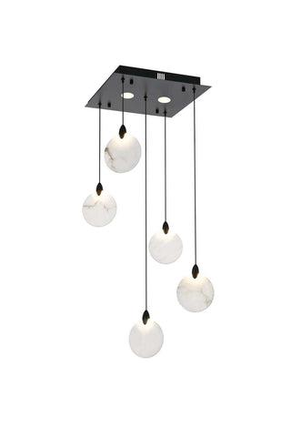 Elegant Lighting - 1012S16BK-11ST - LED Pendant - Avery - Black