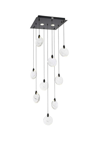 Elegant Lighting - 1012S20BK-01CR - LED Pendant - Avery - Black