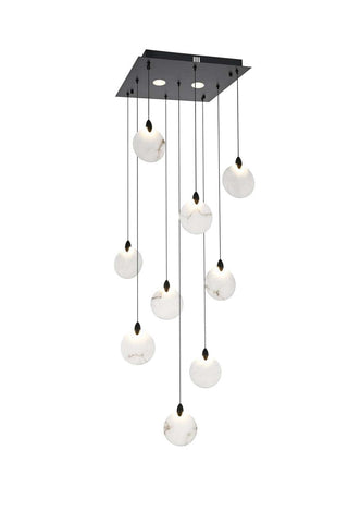 Elegant Lighting - 1012S20BK-11ST - LED Pendant - Avery - Black