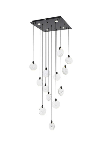 Elegant Lighting - 1012S26BK-01CR - LED Pendant - Avery - Black