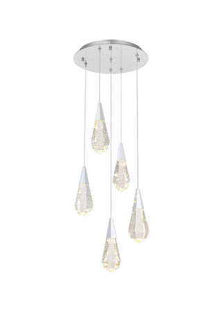 Elegant Lighting - 1013D16C-02CR - LED Pendant - Amora - Chrome
