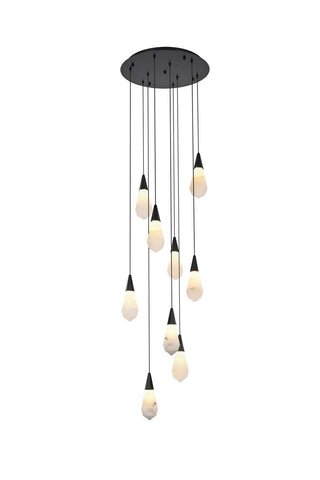 Elegant Lighting - 1013D20BK-22ST - LED Pendant - Amora - Black