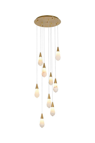 Elegant Lighting - 1013D20SG-22ST - LED Pendant - Amora - Satin Gold