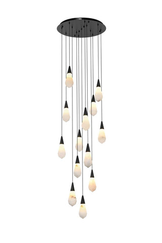 Elegant Lighting - 1013D24BK-22ST - LED Pendant - Amora - Black