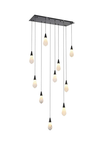 Elegant Lighting - 1013D42BK-22ST - LED Pendant - Amora - Black