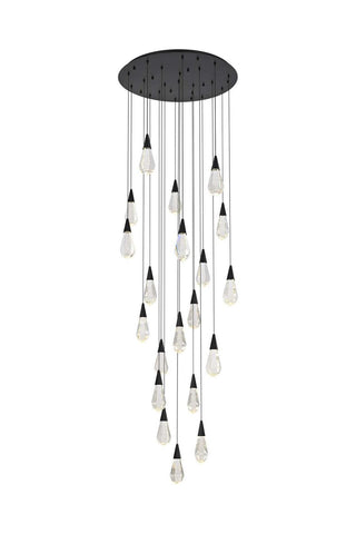 Elegant Lighting - 1013G32BK-02CR - LED Chandelier - Amora - Black